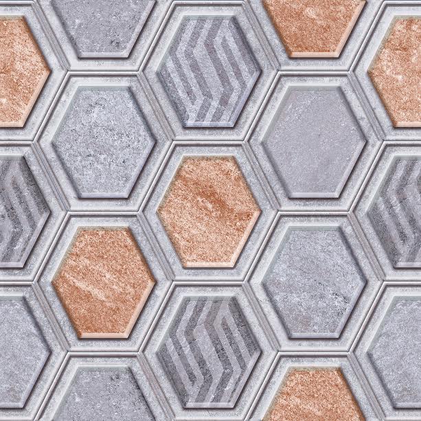 Gemilang Hexie Matt Antracite 40x40